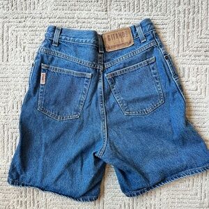 Gitano Vintage 100% Cotton High Rise Blue Jeans Denim Shorts